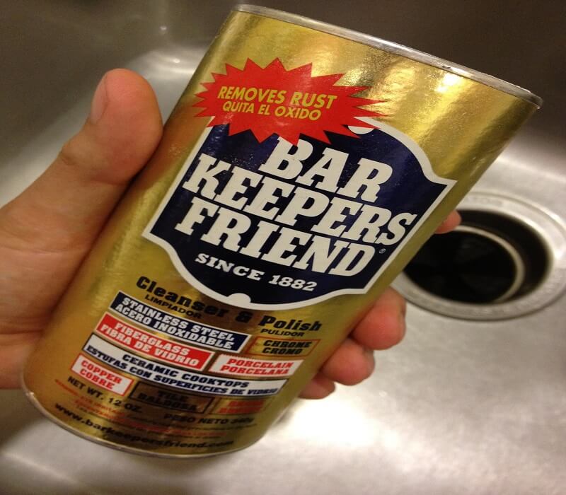 How to Remove Bar Keepers Friend White Residue