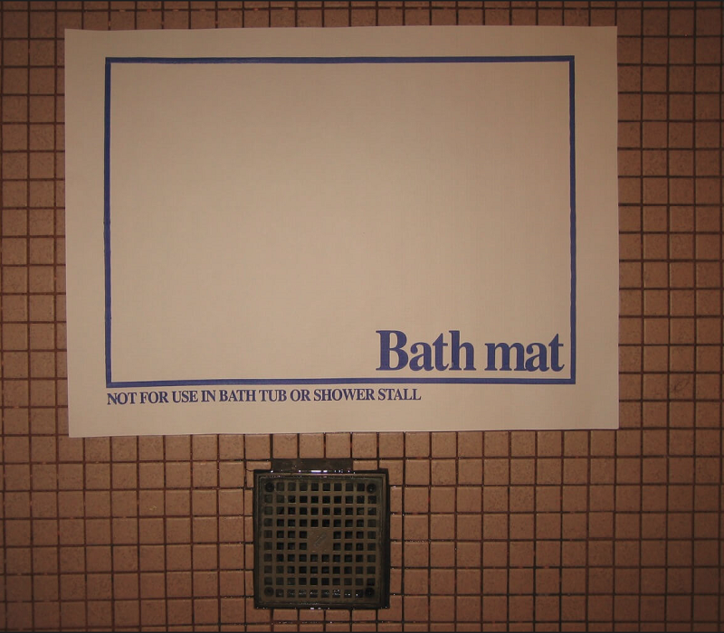 How to Make a Bath Mat Stick