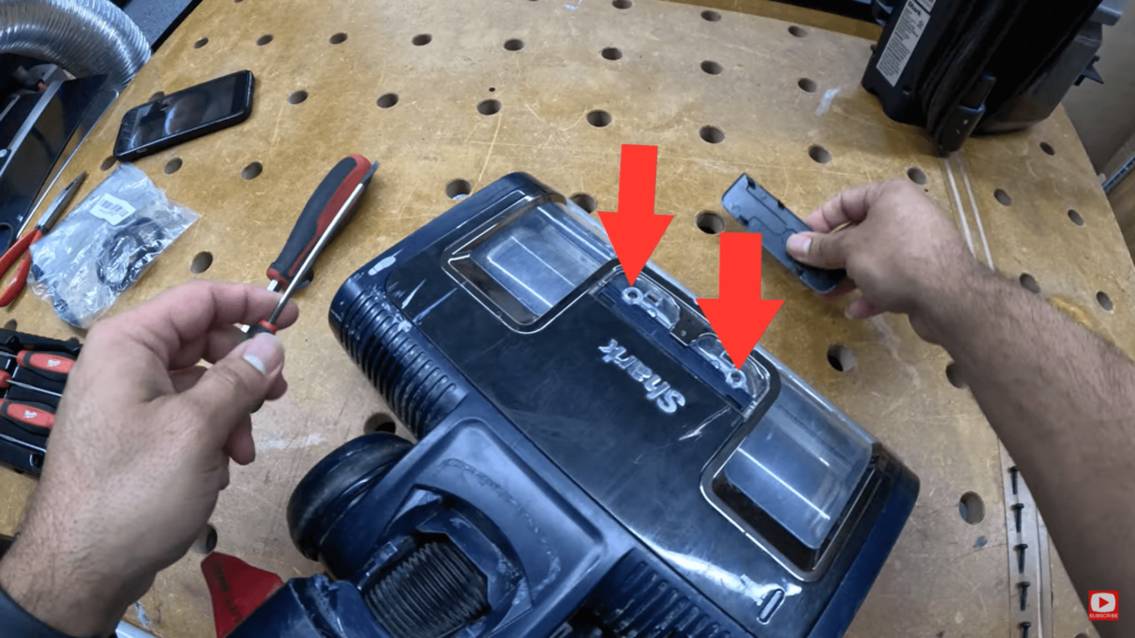 remove screws under the lid
